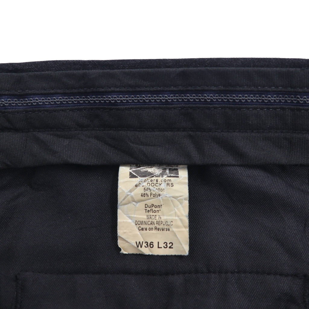DOCKERS ( Levi's ) 00年代 STAIN DEFFENDER 2タック ワイド スラックスパンツ L グレー