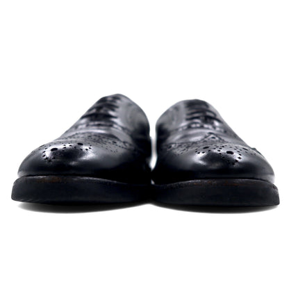 Burberry ウイングチップ メダリオン ドレスシューズ 24.5cm ブラック レザー 1402 日本製