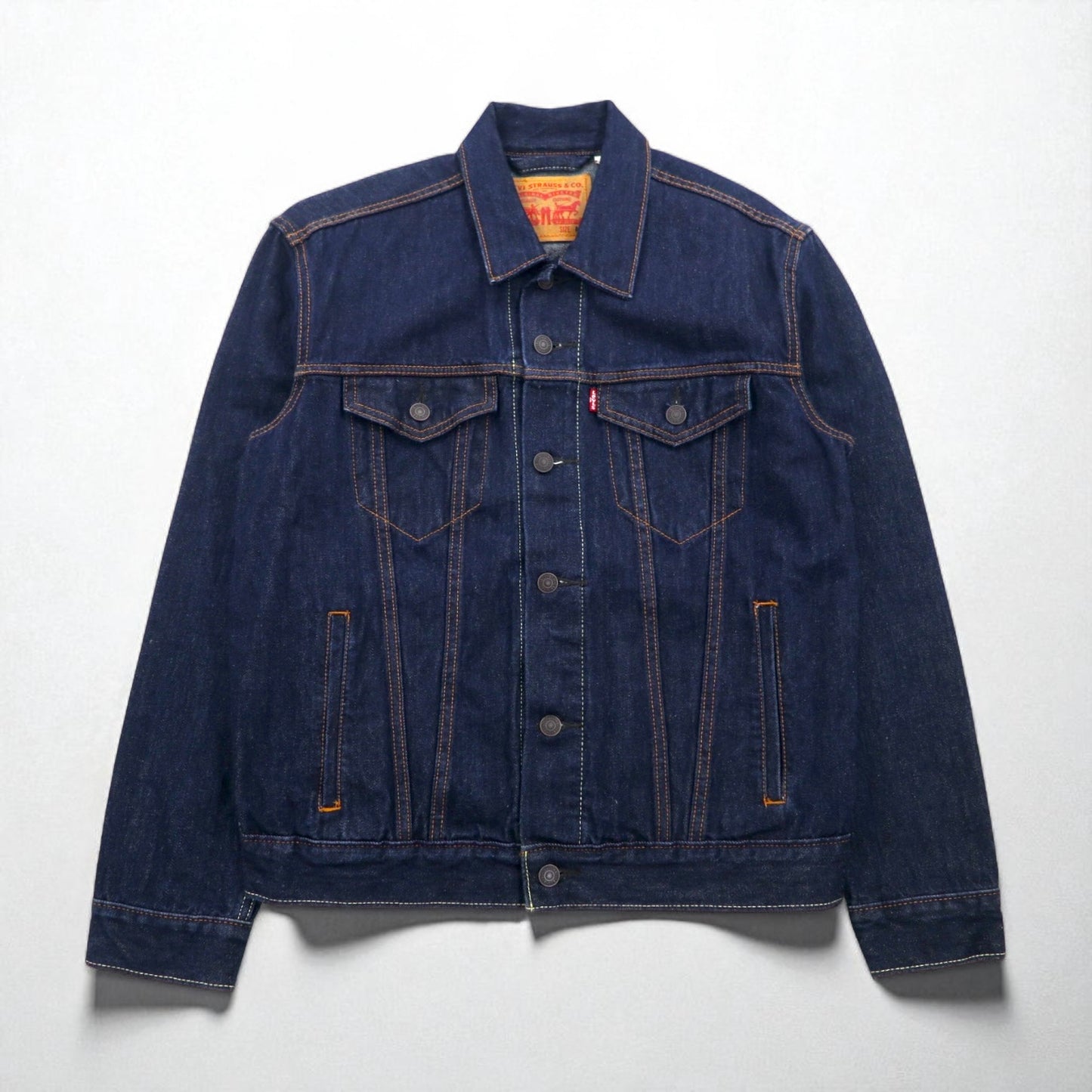 Levi's Denim Trucker Jacket, Type 3, Size M, Indigo and Blue, 72334-0134