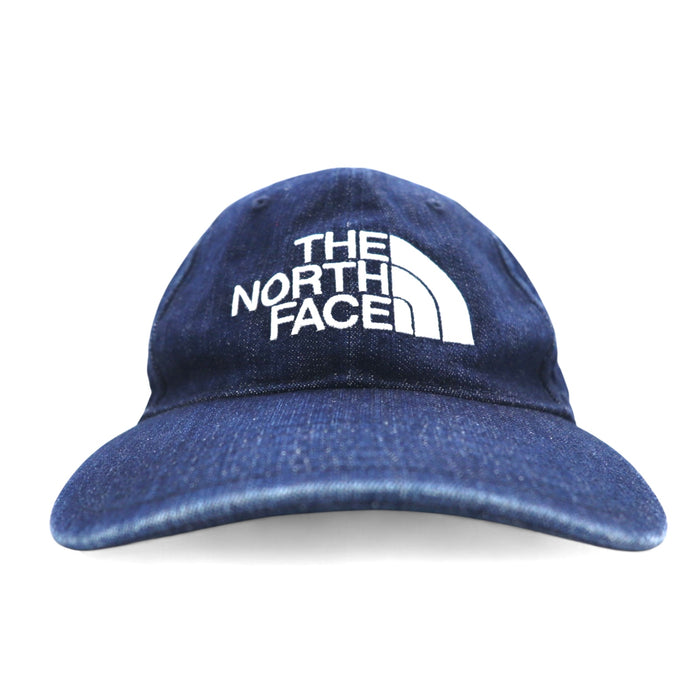 THE NORTH FACE デニム ベースボールキャップ FREE インディゴ ブルー TNFロゴ 刺繍 NN01830
