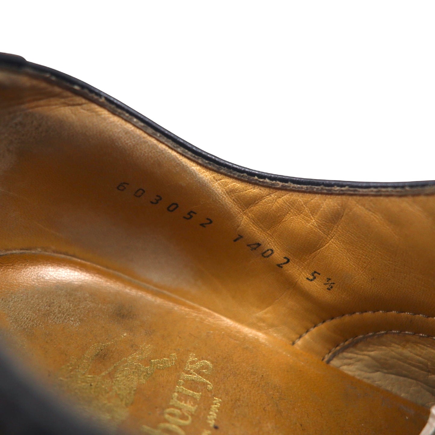 Burberry ウイングチップ メダリオン ドレスシューズ 24.5cm ブラック レザー 1402 日本製