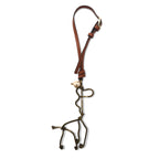 MARNI Keychain Charm Gold Brass Leather Giraffe Motif