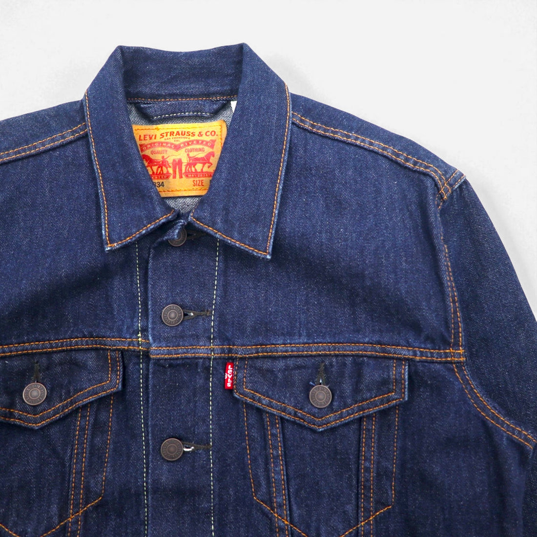 Levi's デニム トラッカージャケット 3rdタイプ Gジャン M インディゴ ブルー 72334-0134