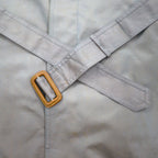 Christian Dior Old Balmacaan Coat Trench Coat L Khaki Iridescent Belted Hidden Front Removable Liner Made in Japan