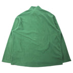 EMS Half Zip Fleece Jacket XL Green Polyester One Point Logo Embroidery Big Size
