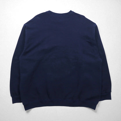 PLUMA OUTDOORS ブランク スウェットシャツ 2XL ネイビー 無地 コットン 裏起毛 メキシコ製