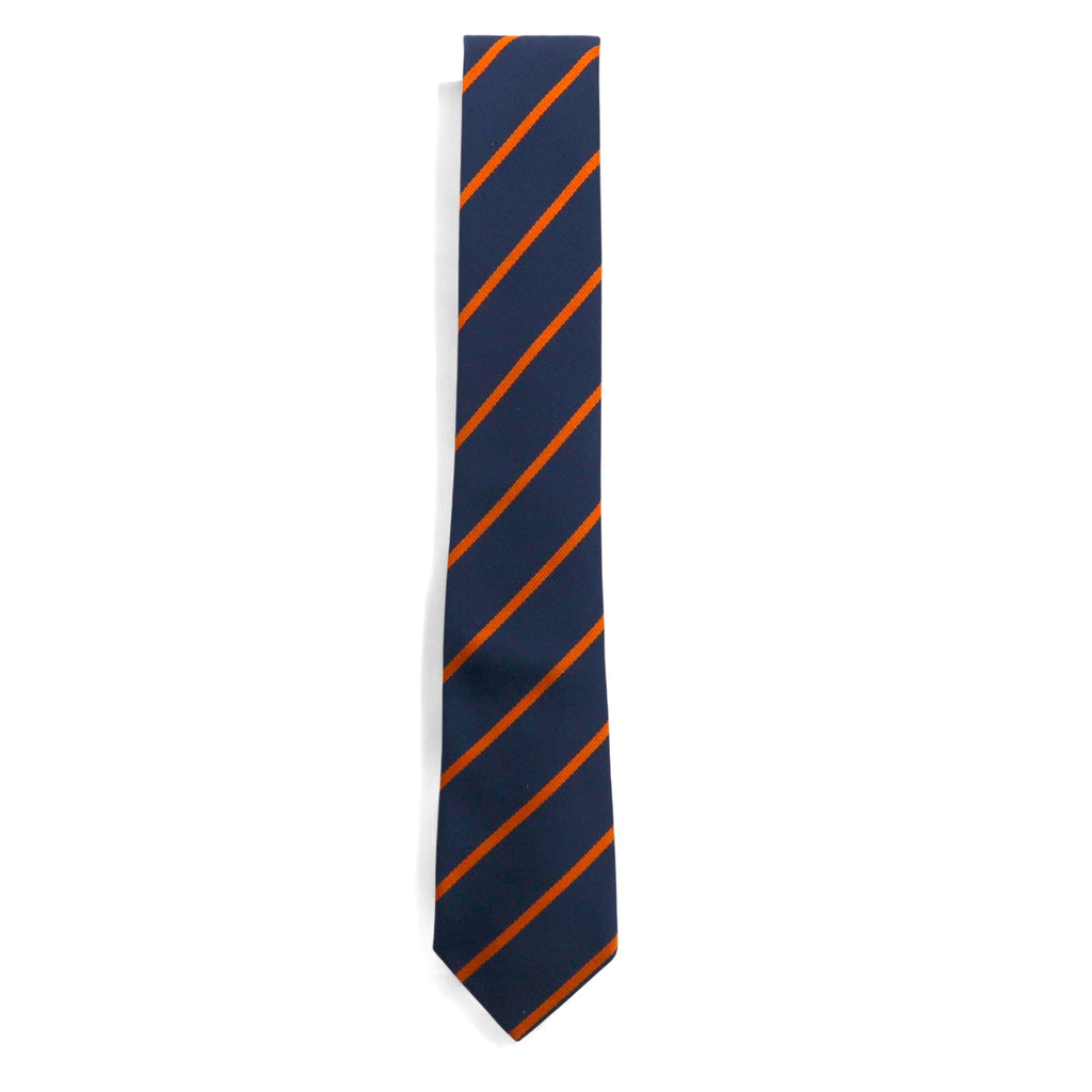 APC French Necktie Navy Regimental Stripe Polyester