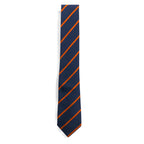 APC French Necktie Navy Regimental Stripe Polyester