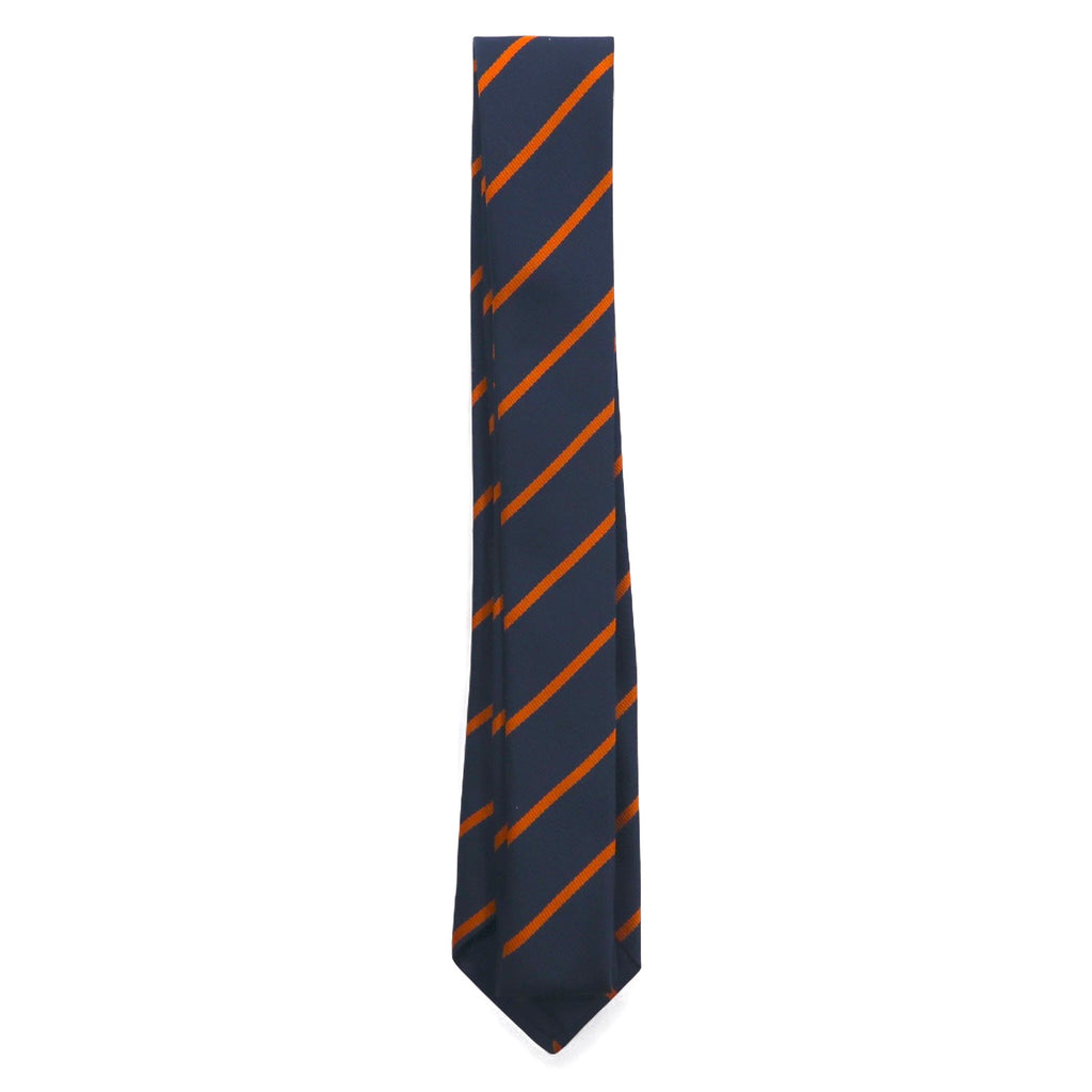 APC French Necktie Navy Regimental Stripe Polyester