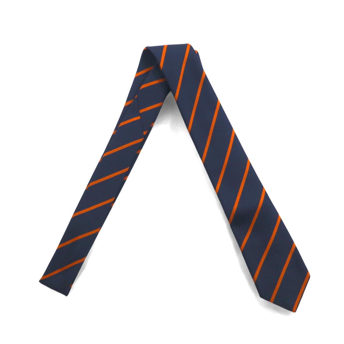 APC French Necktie Navy Regimental Stripe Polyester