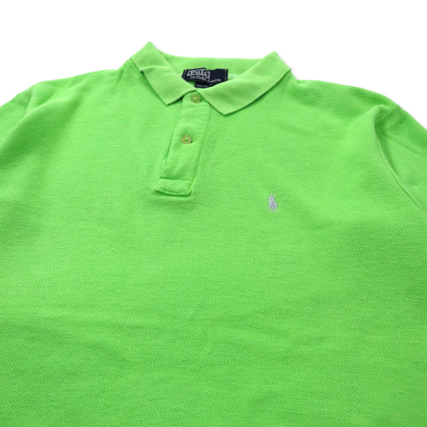 USA製 Polo by Ralph Lauren ポロシャツ L グリーン コットン スモール