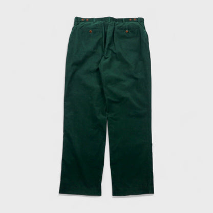Polo by Ralph Lauren 90s Corduroy Pants, Slacks, Size L, Green, Cotton