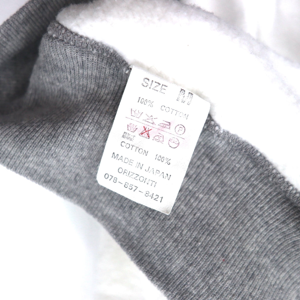 DENIME Raglan Sweatshirt M White Tricolor Fleece Lining DNM SPORTS Made in Japan