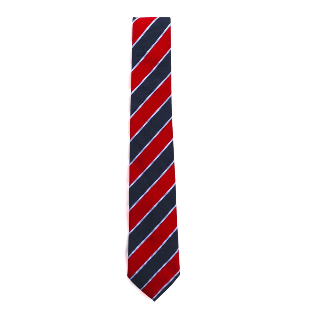 Altea Made in Italy Tie Red Navy Regimental Stripes UNITED ARROWS