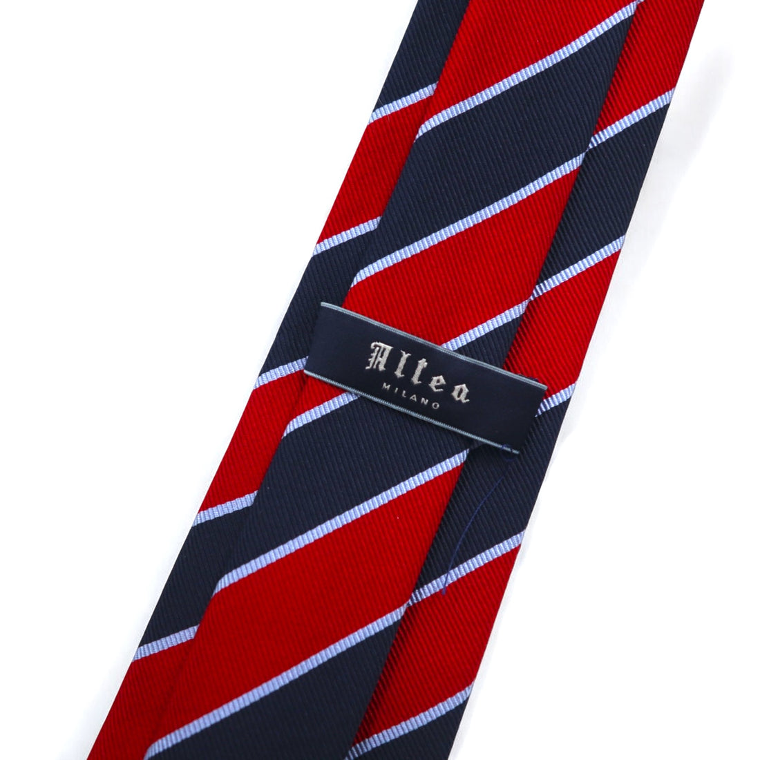 Altea Made in Italy Tie Red Navy Regimental Stripes UNITED ARROWS
