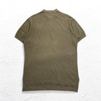 Polo by Ralph Lauren 90s Polo Shirt L Khaki Cotton Pique Small Pony Embroidery