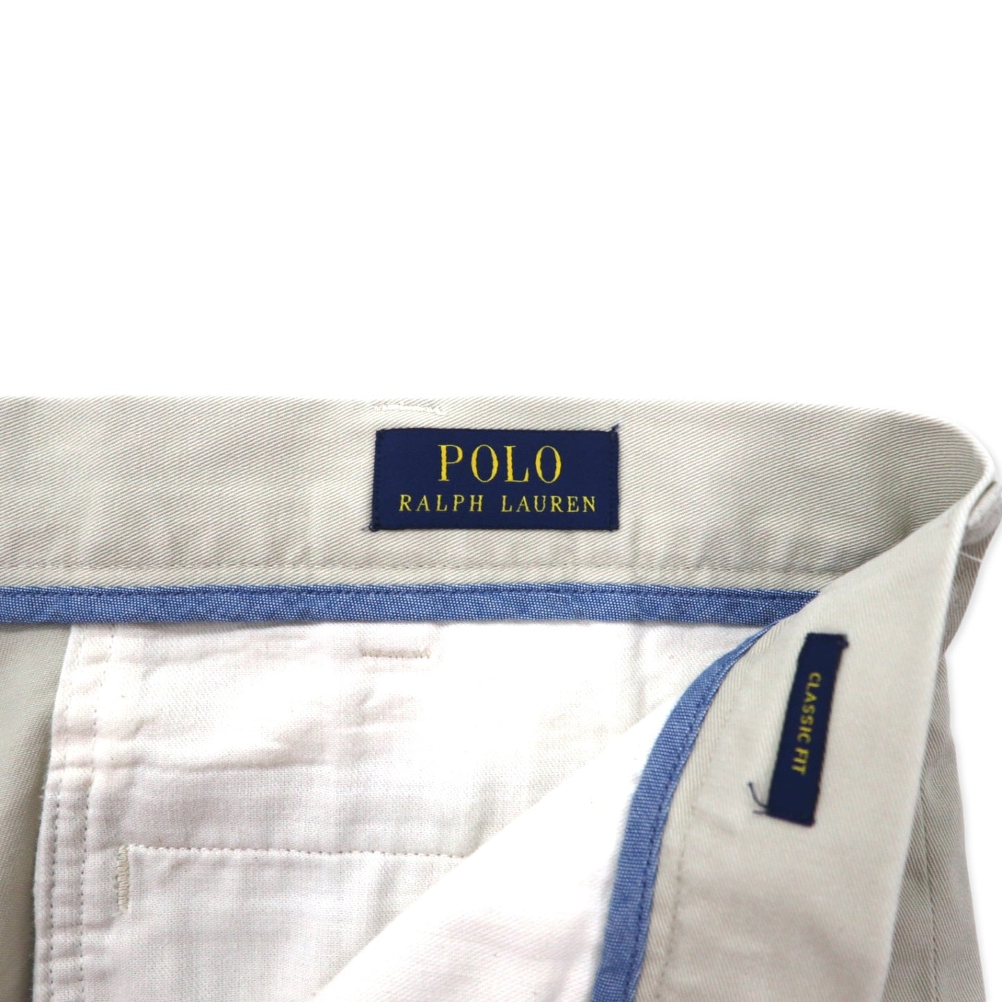 POLO RALPH LAUREN ショート チノパンツ ハーフパンツ 38 ベージュ コットン