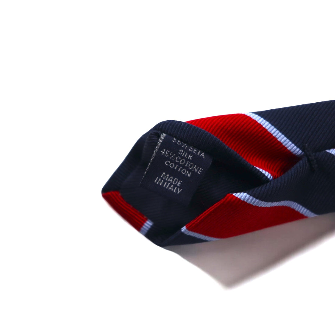 Altea Made in Italy Tie Red Navy Regimental Stripes UNITED ARROWS