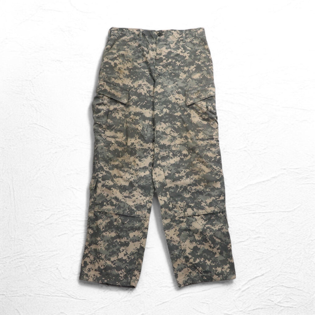 US ARMY WOOLRICH INC. 00s Military Digital Camo Cargo Pants M Khaki 8415-01-519-8429