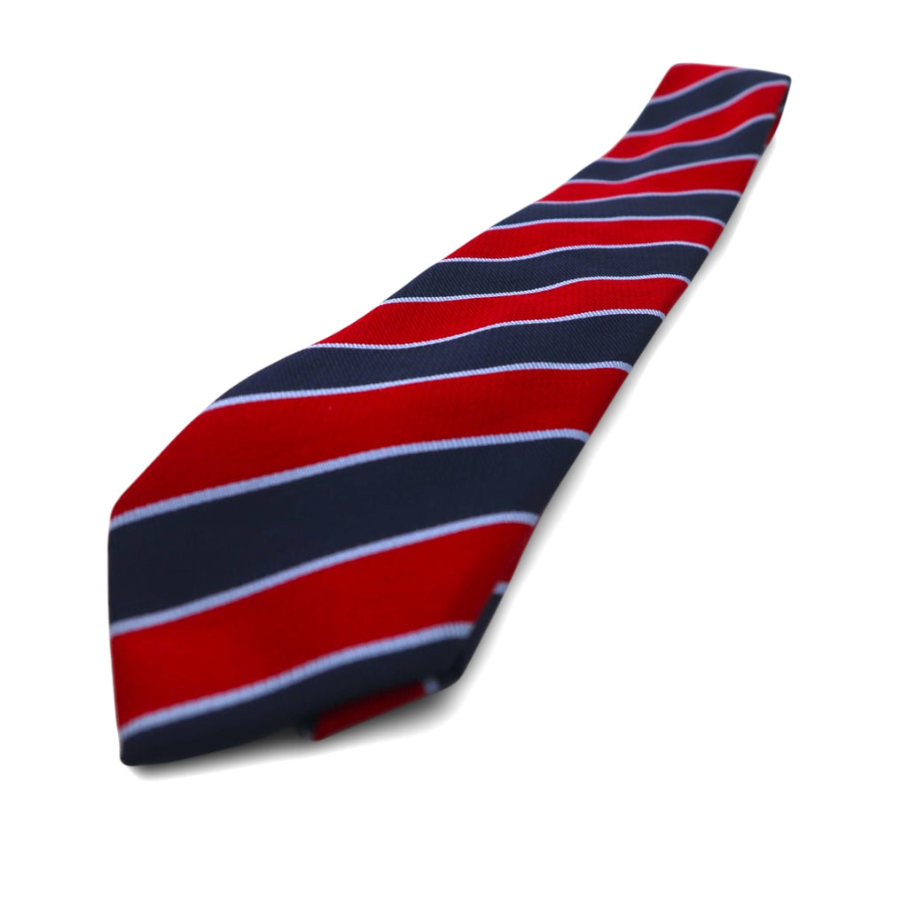 Altea Made in Italy Tie Red Navy Regimental Stripes UNITED ARROWS