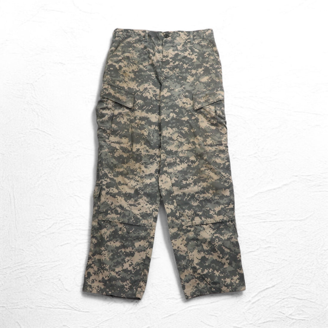 US ARMY WOOLRICH INC. 00s Military Digital Camo Cargo Pants M Khaki 8415-01-519-8429