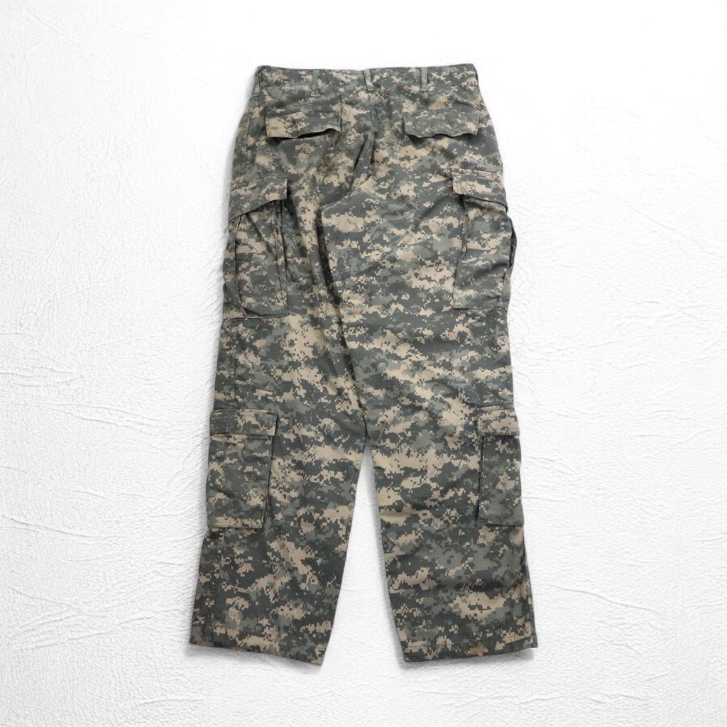 US ARMY WOOLRICH INC. 00s Military Digital Camo Cargo Pants M Khaki 8415-01-519-8429