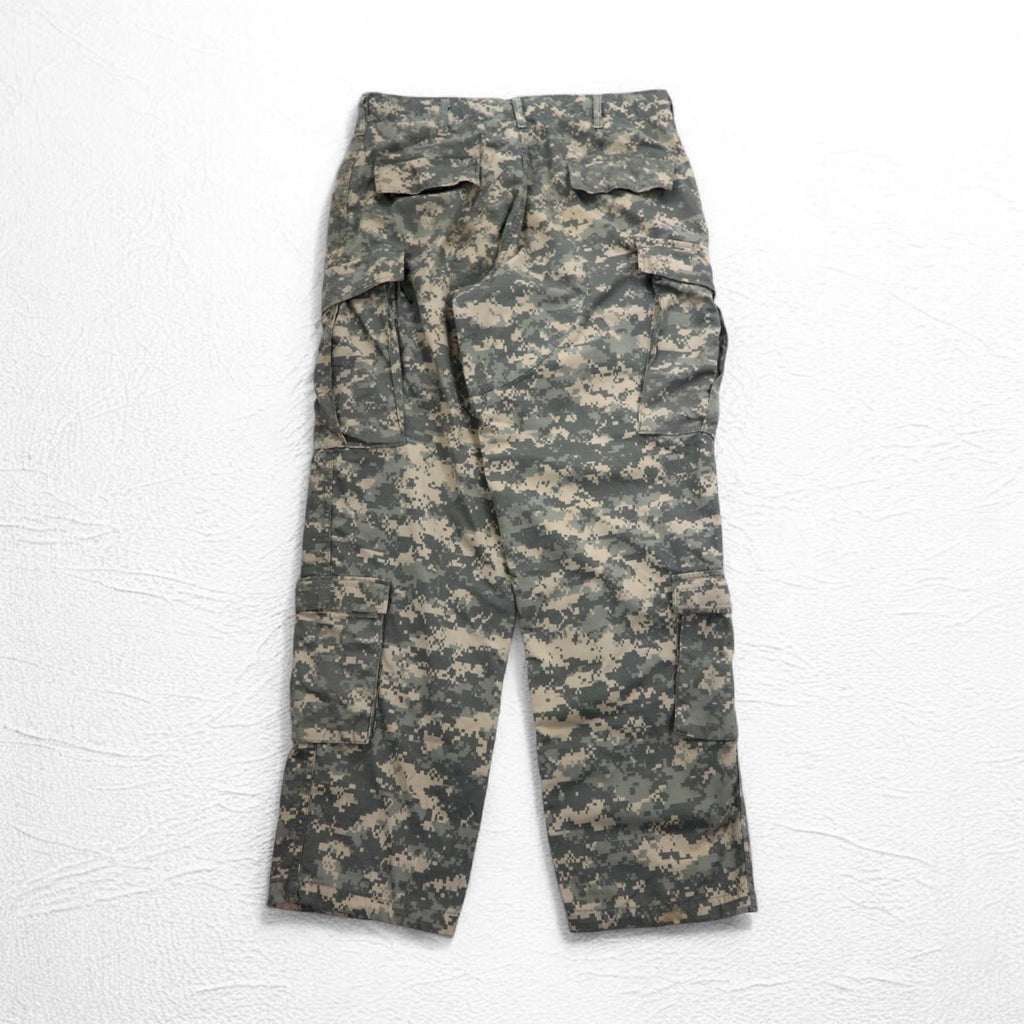 US ARMY WOOLRICH INC. 00s Military Digital Camo Cargo Pants M Khaki 8415-01-519-8429