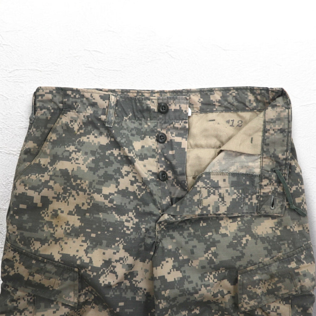 US ARMY WOOLRICH INC. 00s Military Digital Camo Cargo Pants M Khaki 8415-01-519-8429