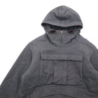 BROWN by 2-tacs 中綿 アノラック パーカー M グレー ハーフジップ Anorak B8-J003 日本製