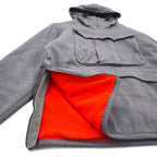 BROWN by 2-tacs 中綿 アノラック パーカー M グレー ハーフジップ Anorak B8-J003 日本製