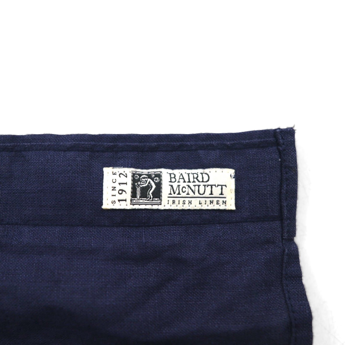 Brooks Brothers REGENT リネン ボタンダウンシャツ M ネイビー アイリッシュリネン 麻 胸ポケット  BAIRD McNUTT