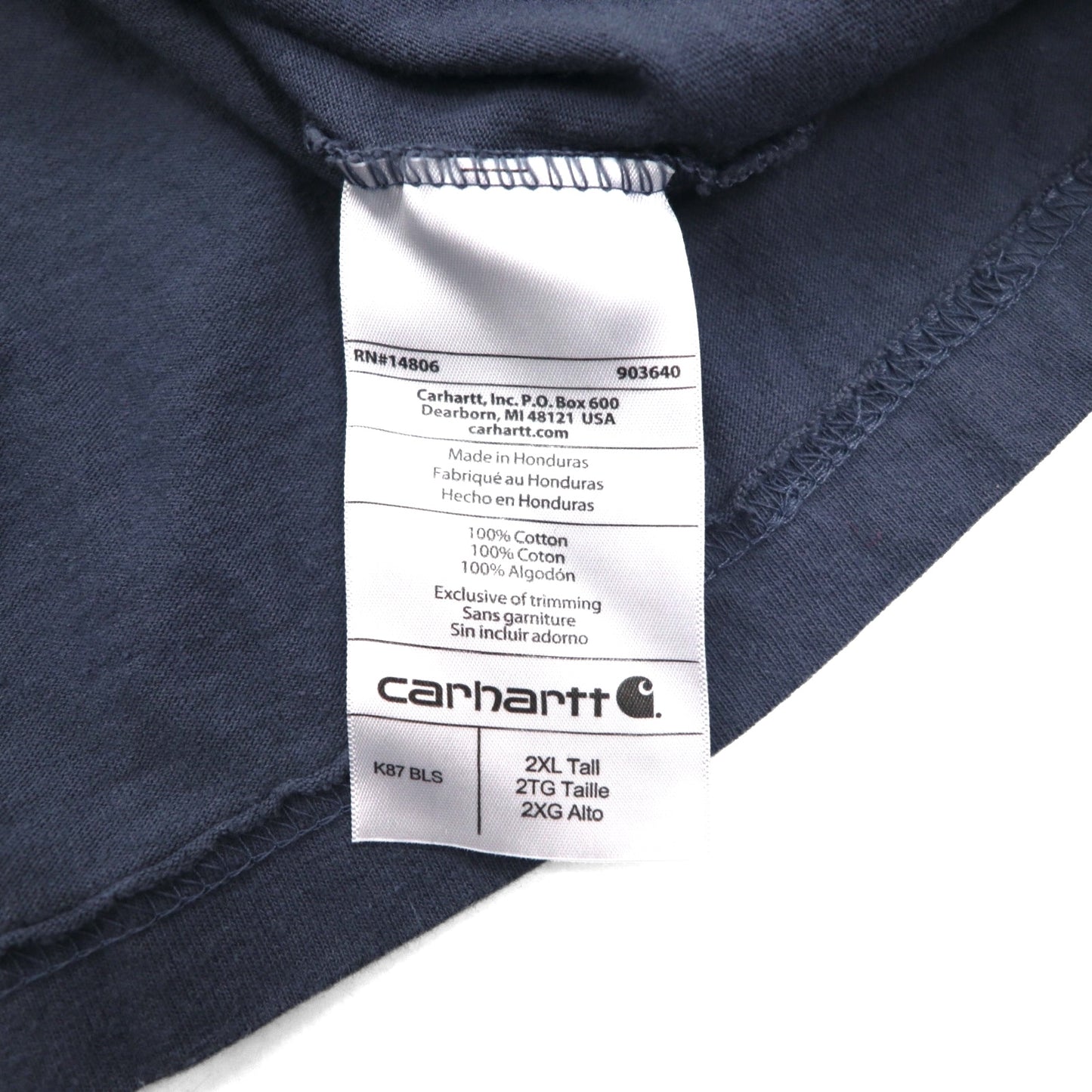 carhartt ルーズフィット ポケット Tシャツ ポケTee 2XL LOOSE FIT ビッグサイズ グレー ホンジュラス製