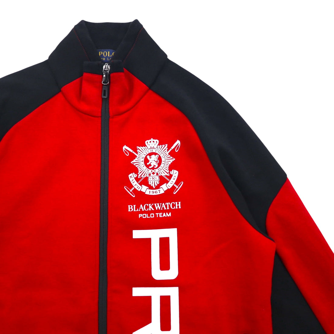 POLO RALPH LAUREN トラックジャケット ジャージ S レッド BLACK WATCH POLO TEAM