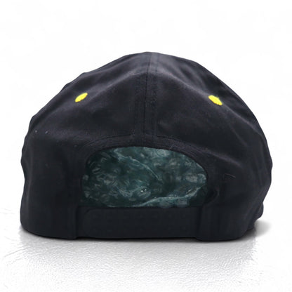 CAT アメリカ企業 スナップバック バイカラー ベースボールキャップ FREE ブラック イエロー CYRK