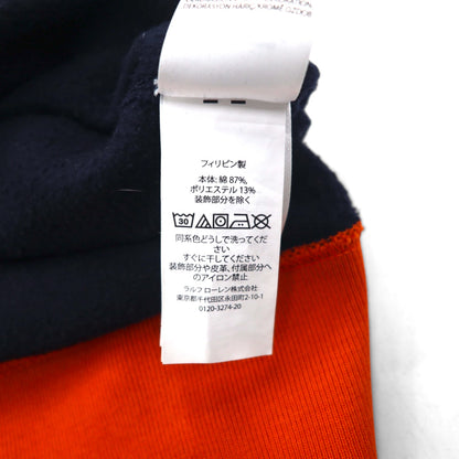 Polo by Ralph Lauren フリース グラフィック スウェットシャツ 2XL ネイビー 裏起毛 ワッペン R.L.WOLVES ATHL. DEPT.