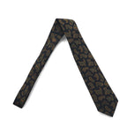 Ralph Lauren tie in black, green, silk, all-over paisley pattern