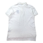 POLO RALPH LAUREN Polo shirt L White Cotton Pique CUSTOM FIT