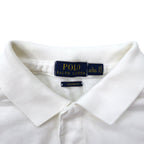 POLO RALPH LAUREN Polo shirt L White Cotton Pique CUSTOM FIT