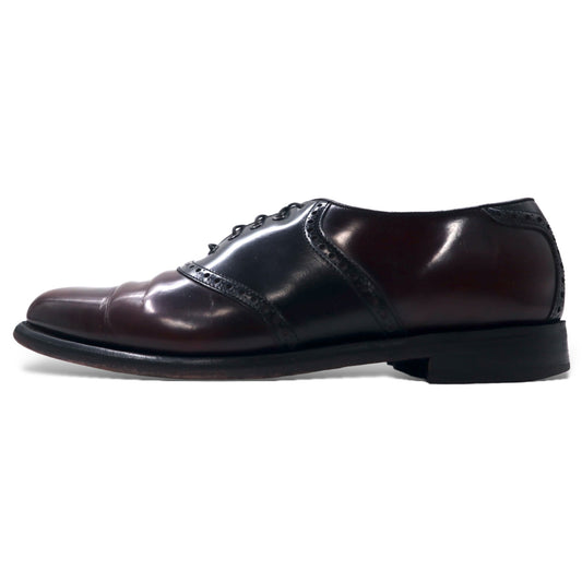 FLORSHEIM ドレスシューズ サドルシューズ 28cm ボルドー レザー クォーターブローグ 526275