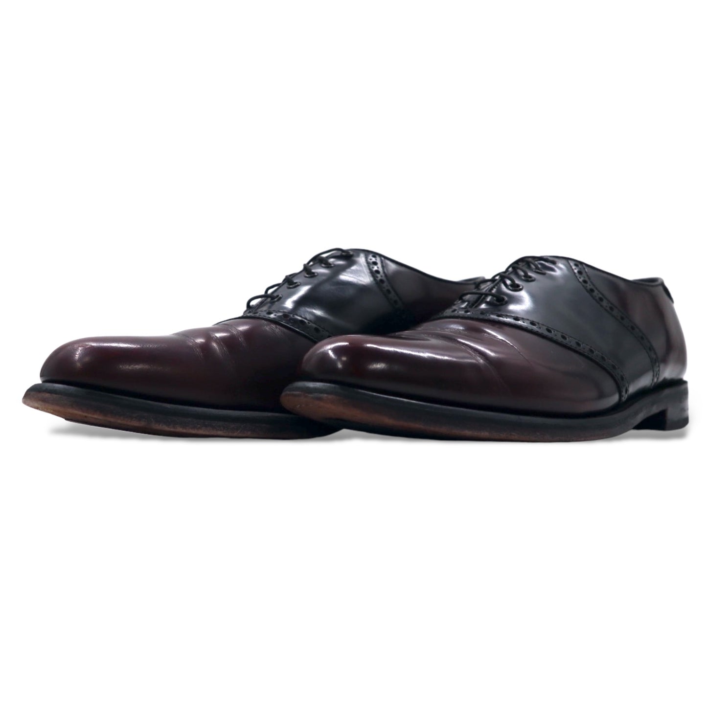 FLORSHEIM ドレスシューズ サドルシューズ 28cm ボルドー レザー クォーターブローグ 526275