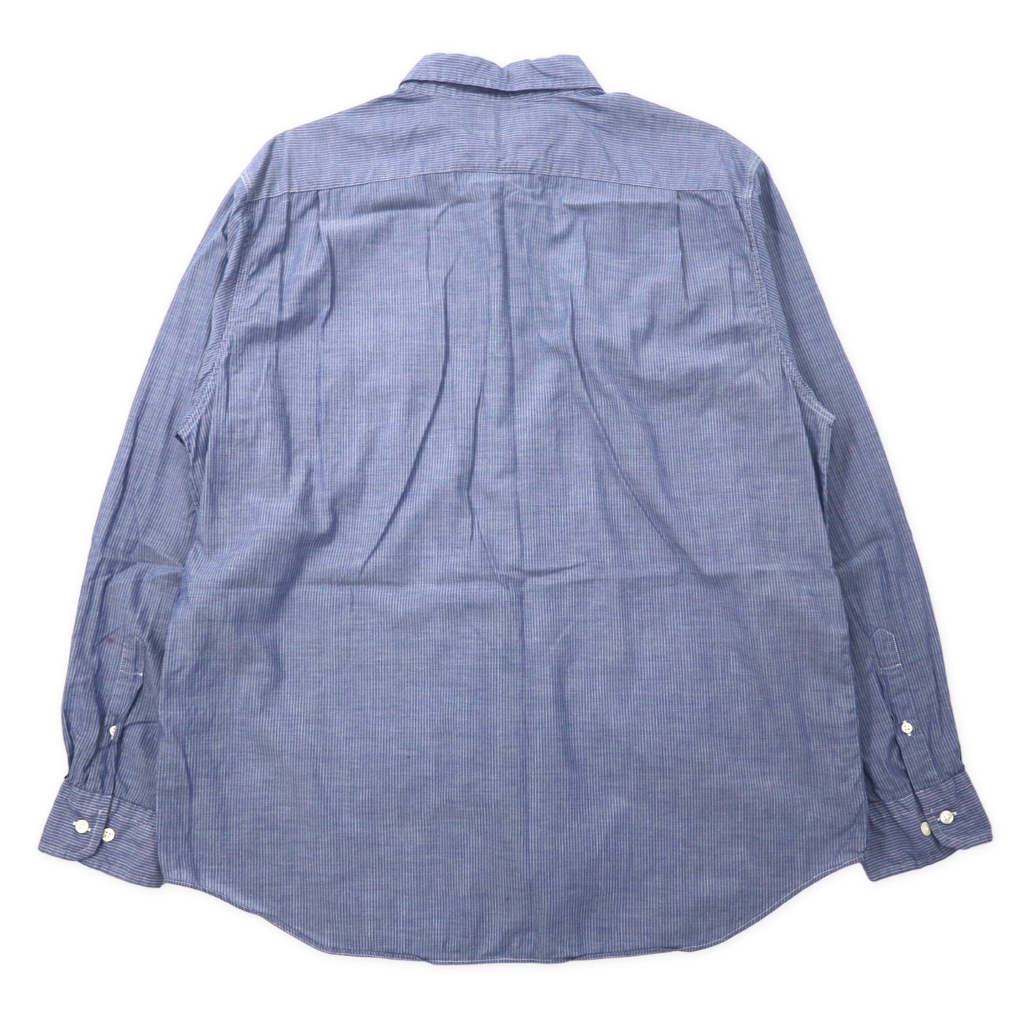 NAUTICA ワークシャツ XL ブルー ストライプ コットン SLIM FIT