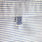 Ralph Lauren 90s Oxford Button-Down Shirt, XL, Blue with White Stripes and Small Pony Embroidery