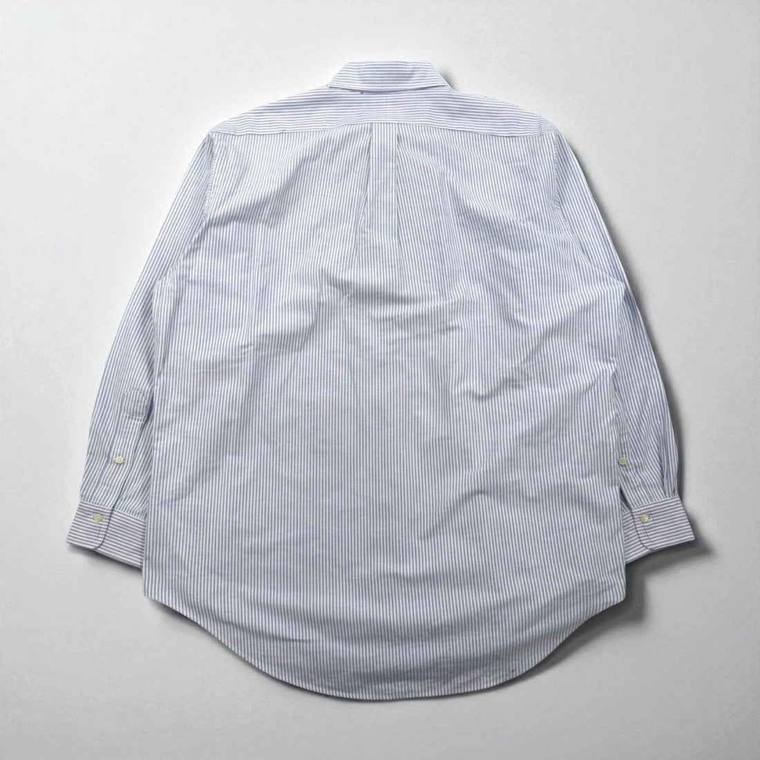 Ralph Lauren 90s Oxford Button-Down Shirt, XL, Blue with White Stripes and Small Pony Embroidery