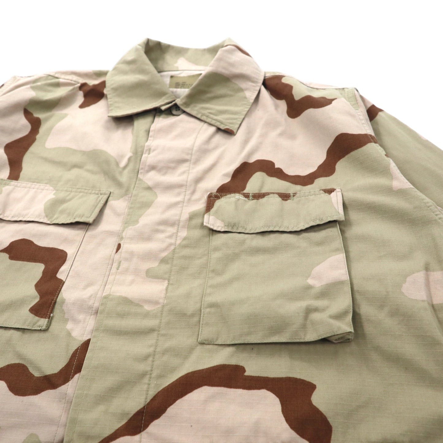 90s US ARMY BDU Jacket ミリタリージャケット L ベージュ デザートカモ 8415-81-327-5312 90年代