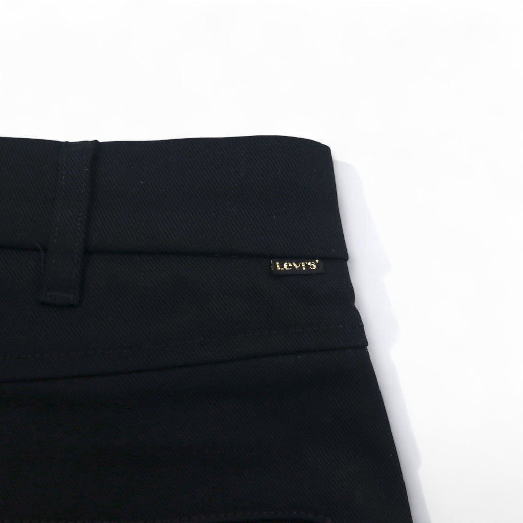 LEVI'S STA-PREST Cropped Wide Leg Chino Trousers, M, Black, Cut-off, CROPPED WIDE LEG CHINO, 47873-0003