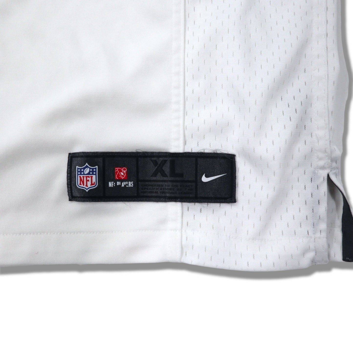 NIKE ゲームシャツ XL ホワイト ポリエステル メッシュ NFL RAVENS ナンバリング ビッグサイズ