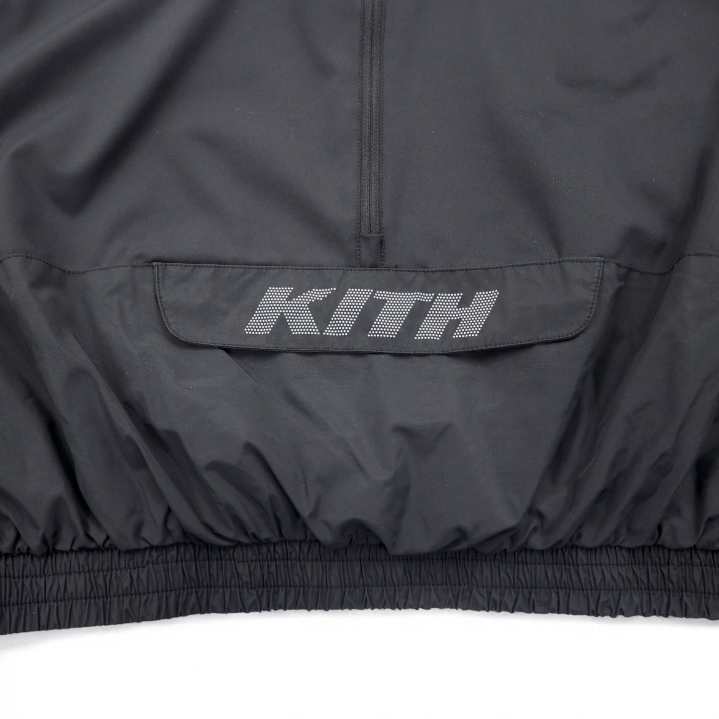 KITH クロップド アノラック ハーフジップ トラックジャケット L ブラック