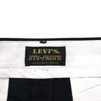 LEVI'S STA-PREST Cropped Wide Leg Chino Trousers, M, Black, Cut-off, CROPPED WIDE LEG CHINO, 47873-0003