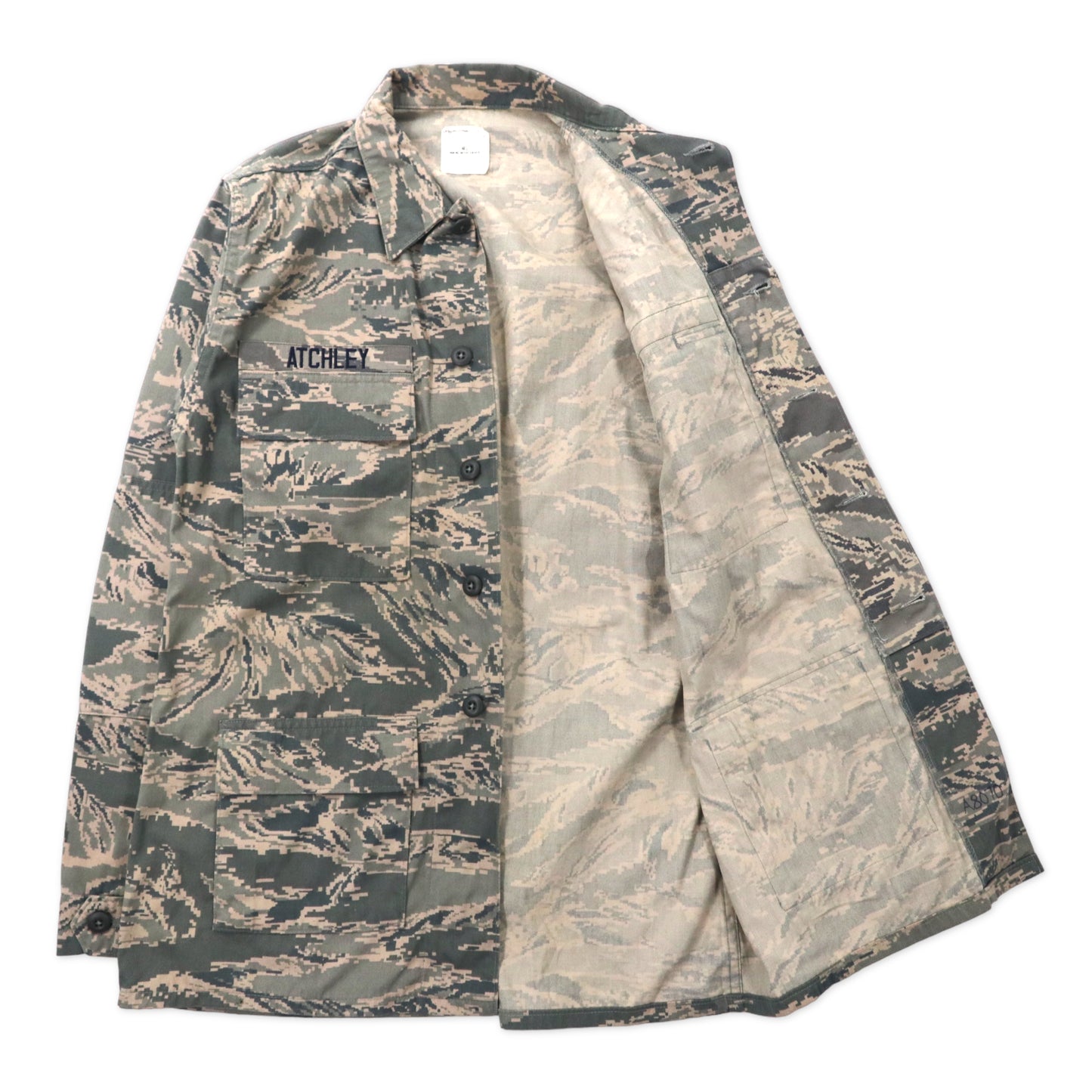 US AIR FORCE ABU ミリタリージャケット 40L ベージュ デジタルカモ コットン DSCP