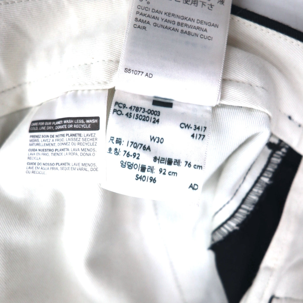 LEVI'S STA-PREST Cropped Wide Leg Chino Trousers, M, Black, Cut-off, CROPPED WIDE LEG CHINO, 47873-0003